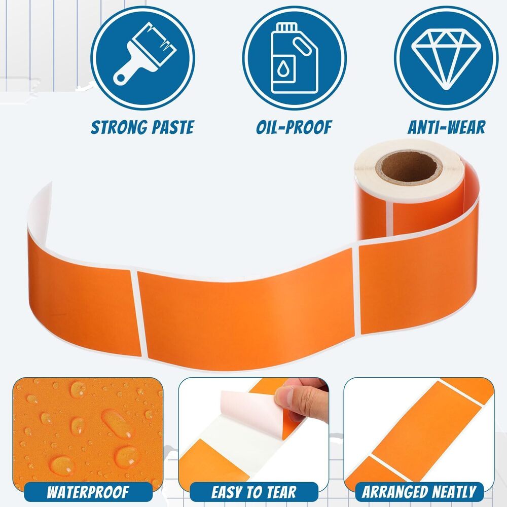 7429 10 Rolls Stickers Labels for Labeling Rectangular Color Coding Labels - Picture 3 of 7